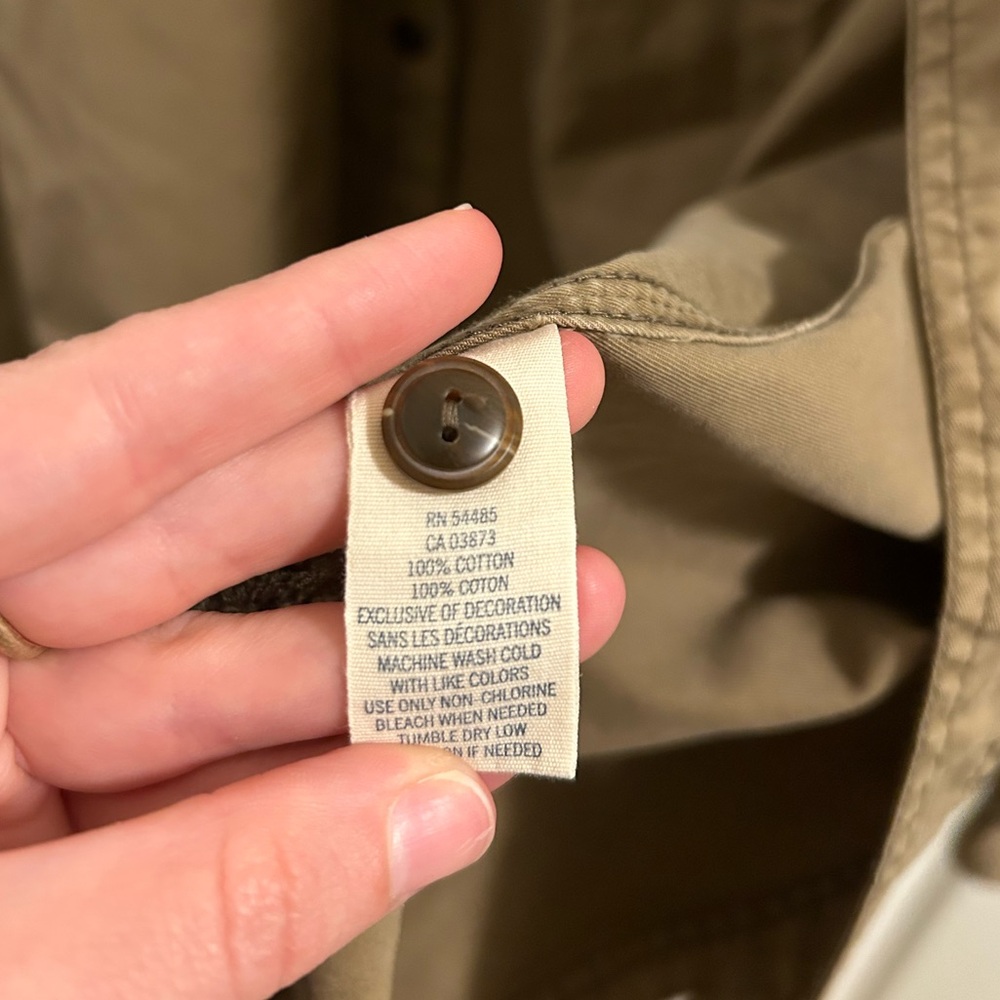 American Eagle Authentic Vintage Fit Long Sleeve Button Up Shirt Jacket Size M - Picture 2 of 8